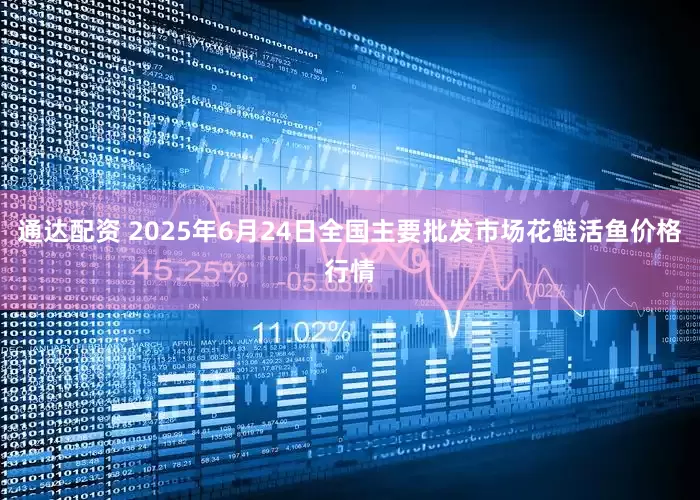 通达配资 2025年6月24日全国主要批发市场花鲢活鱼价格行情