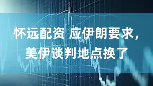 怀远配资 应伊朗要求，美伊谈判地点换了